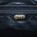 FENDI Zucca Canvas Tote Bag Gold Black Auth MX167-18