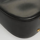 CELINE Shoulder Bag Leather Black Gold Auth MX169-14