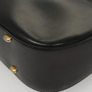 CELINE Shoulder Bag Leather Black Gold Auth MX169-15