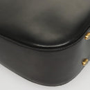 CELINE Shoulder Bag Leather Black Gold Auth MX169-16