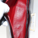 CELINE Shoulder Bag Leather Black Gold Auth MX169-11