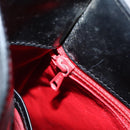 CELINE Shoulder Bag Leather Black Gold Auth MX169-20