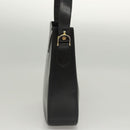CELINE Shoulder Bag Leather Black Gold Auth MX169-4