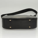 CELINE Shoulder Bag Leather Black Gold Auth MX169-5
