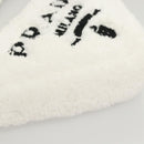 PRADA Shoulder Bag Pile White Silver Auth MX183SAM-14