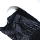 PRADA Shoulder Bag Pile White Silver Auth MX183AM-21