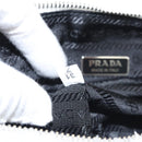 PRADA Shoulder Bag Pile White Silver Auth MX183SAM-11