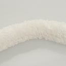 PRADA Shoulder Bag Pile White Silver Auth MX183AM-8