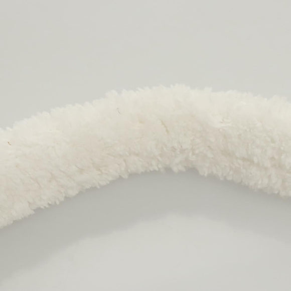 PRADA Shoulder Bag Pile White Silver Auth MX183AM