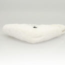 PRADA Shoulder Bag Pile White Silver Auth MX183AM-5