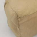 PRADA Shoulder Bag Nylon Beige Auth MX184-15