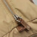 PRADA Shoulder Bag Nylon Beige Auth MX184-9