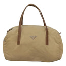 PRADA Shoulder Bag Nylon Beige Auth MX184-13