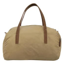 PRADA Shoulder Bag Nylon Beige Auth MX184-2