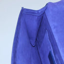 SAINT LAURENT Clutch Bag Leather Blue Gold 311213 Auth MX188-18