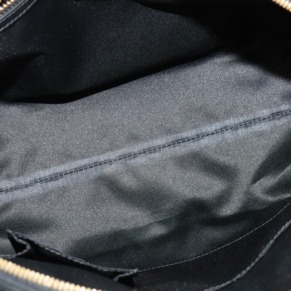 Salvatore Ferragamo Hand Bag Leather 2way Black Gold Auth MX189