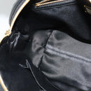 Salvatore Ferragamo Hand Bag Leather 2way Black Gold Auth MX189-20