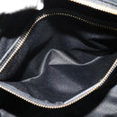 Salvatore Ferragamo Hand Bag Leather 2way Black Gold Auth MX189-21