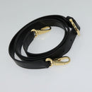 Salvatore Ferragamo Hand Bag Leather 2way Black Gold Auth MX189-23