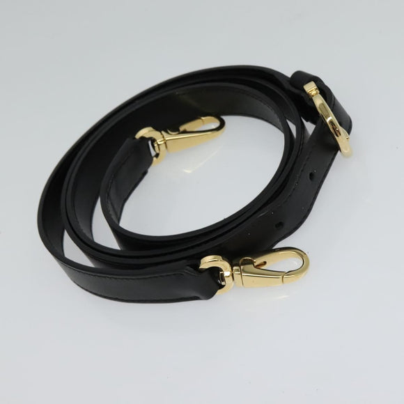 Salvatore Ferragamo Hand Bag Leather 2way Black Gold Auth MX189