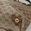 GUCCI GG Crystal Tote Bag Beige 207291 Auth MX192-15