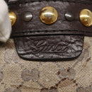 GUCCI GG Crystal Tote Bag Beige 207291 Auth MX192-17