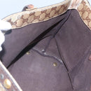 GUCCI GG Crystal Tote Bag Beige 207291 Auth MX192-20
