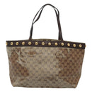 GUCCI GG Crystal Tote Bag Beige 207291 Auth MX192-2