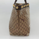GUCCI GG Crystal Tote Bag Beige 207291 Auth MX192-3