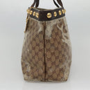 GUCCI GG Crystal Tote Bag Beige 207291 Auth MX192-4