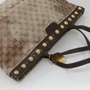 GUCCI GG Crystal Tote Bag Beige 207291 Auth MX192-6