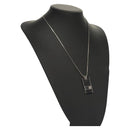 LOUIS VUITTON Damier Graphite Pandantif Soho Necklace M66023 LV Auth MX194-1
