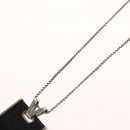 LOUIS VUITTON Damier Graphite Pandantif Soho Necklace M66023 LV Auth MX194-11