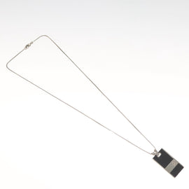 LOUIS VUITTON Damier Graphite Pandantif Soho Necklace M66023 LV Auth MX194 - 0