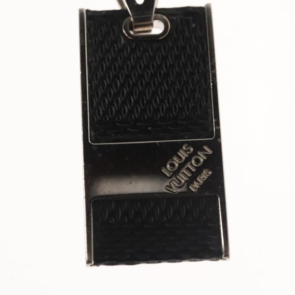 LOUIS VUITTON Damier Graphite Pandantif Soho Necklace M66023 LV Auth MX194