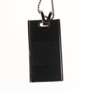 LOUIS VUITTON Damier Graphite Pandantif Soho Necklace M66023 LV Auth MX194-4