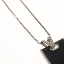 LOUIS VUITTON Damier Graphite Pandantif Soho Necklace M66023 LV Auth MX194-5