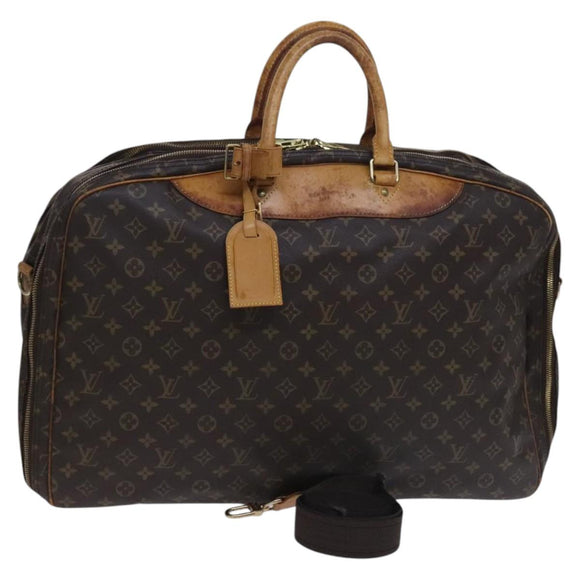 LOUIS VUITTON Monogram Alize De Poche Boston Bag 2way M41392 LV Auth MX197