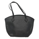 LOUIS VUITTON Epi Saint Jacques Shoulder Bag Black M50042 LV Auth MX200-13