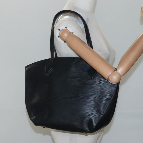 LOUIS VUITTON Epi Saint Jacques Shoulder Bag Black M50042 LV Auth MX200