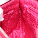 Salvatore Ferragamo Gancini Shoulder Bag Leather Pink Silver Auth MX210-20