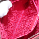 Salvatore Ferragamo Gancini Shoulder Bag Leather Pink Silver Auth MX210-21