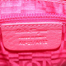 Salvatore Ferragamo Gancini Shoulder Bag Leather Pink Silver Auth MX210-12