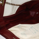 CHANEL Matelasse Chain Shoulder Bag Vinyl Red CC Auth MX212-18