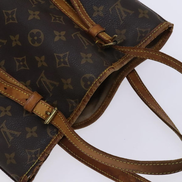 LOUIS VUITTON Monogram Bucket GM Shoulder Bag M42236 LV Auth MX215