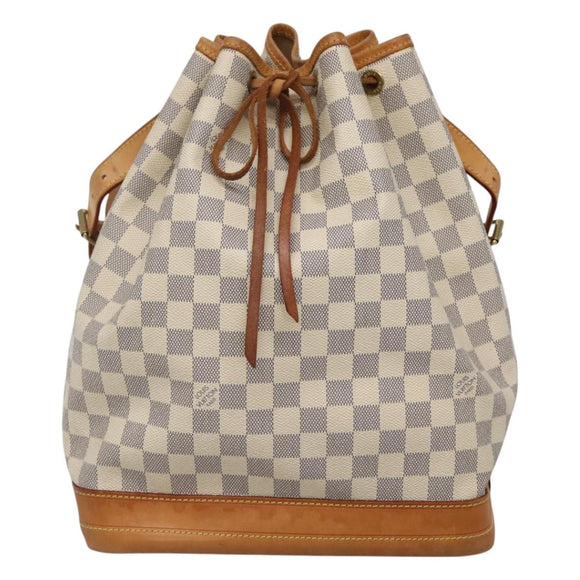 LOUIS VUITTON Damier Azur Noe Shoulder Bag N42222 LV Auth MX220