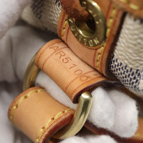 LOUIS VUITTON Damier Azur Noe Shoulder Bag N42222 LV Auth MX220