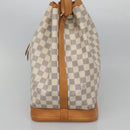 LOUIS VUITTON Damier Azur Noe Shoulder Bag N42222 LV Auth MX220-4