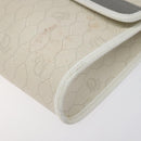 Christian Dior Honeycomb Canvas Shoulder Bag PVC White Auth MX224-8