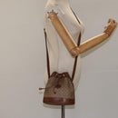 Christian Dior Honeycomb Canvas Shoulder Bag PVC White Auth MX224-22